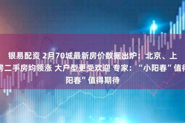 银易配资 2月70城最新房价数据出炉：北京、上海新房二手房均领涨 大户型更受欢迎 专家：“小阳春”值得期待