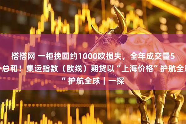 搭搭网 一柜挽回约1000欧损失，全年成交量5倍于境外总和！集运指数（欧线）期货以“上海价格”护航全球｜一探